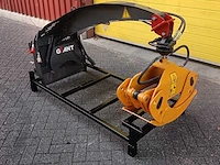 Hydraulische kraanarm met draaibare houtgrijper – passend voor giant