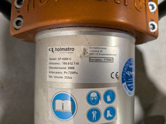 Hydraulische spreider, holmatro, sp 4260 c, 2008, (s/n: 179567) - afbeelding 5 van  5