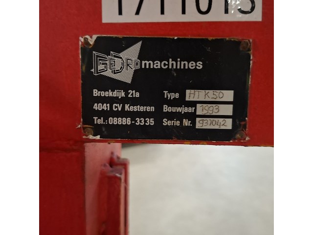 Hydraulische stenen knipper, gedro, htk50, 1993 - afbeelding 14 van  15