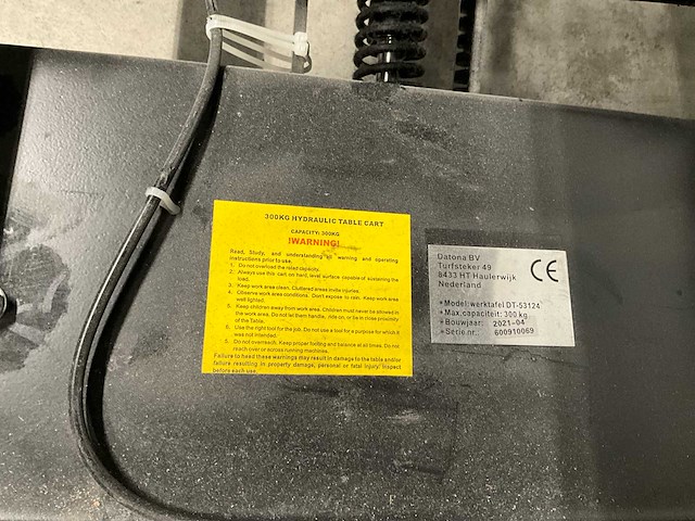 Hydraulische tafelkar - afbeelding 6 van  8