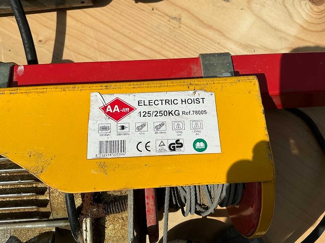 Hydraulische unit, elektrische staalkabeltakel, compressor en hydraulische potkrik - afbeelding 13 van  14