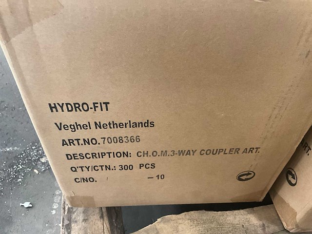 Hydro-fit 3-weg verdeler voor tuinslangen (300x) - afbeelding 4 van  4