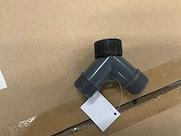 Hydro-fit in line valve 2073-0 3/4 y-verdeler met afsluitkranen - afbeelding 2 van  3
