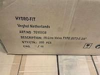 Hydro-fit in line valve 2073-0 3/4 y-verdeler met afsluitkranen - afbeelding 3 van  3