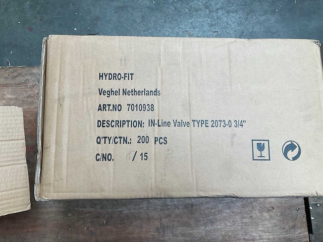 Hydro fit inline valve 7010938 (100x) - afbeelding 3 van  3