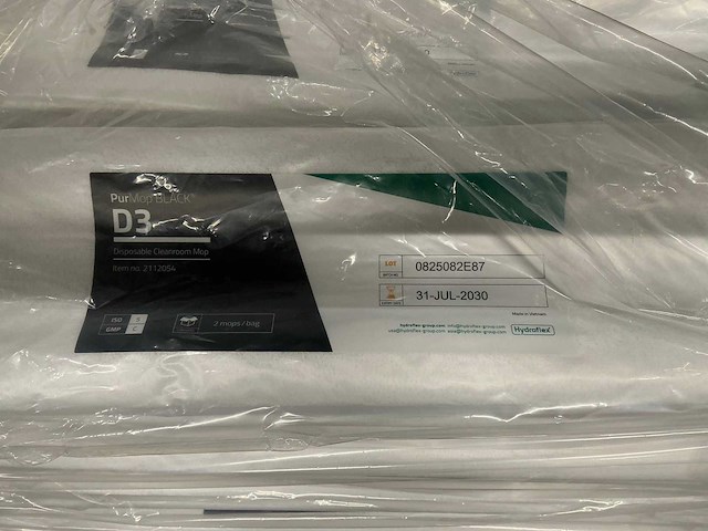 Hydroflex purmop zwarte d3 doos met 100 wegwerp schoonmaakmop (20x) - afbeelding 2 van  4