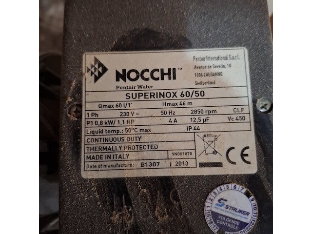 Hydrofoorpomp pentair water, n24h, bouwjaar 2013 - afbeelding 5 van  7