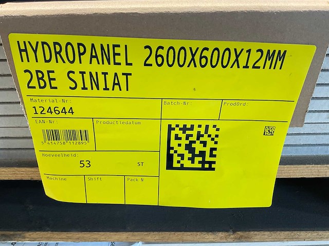 Hydropanel - vezelcementplaat met facetrand - 260x60x1,2 cm (50x) - afbeelding 4 van  4