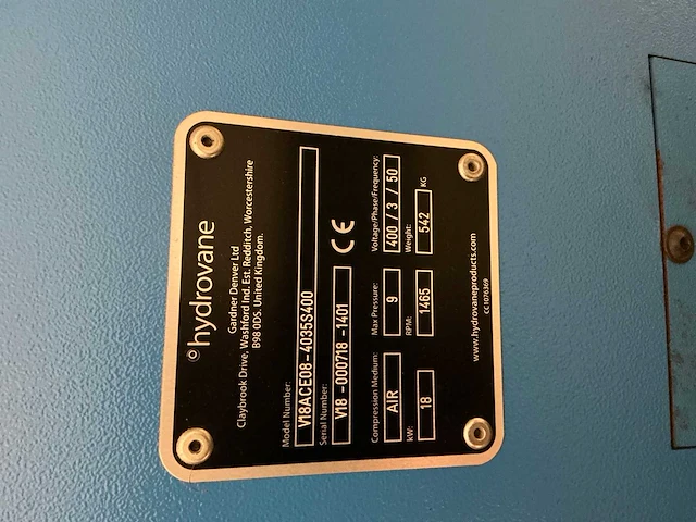 Hydrovane hv18 luchtcompressor - afbeelding 5 van  6