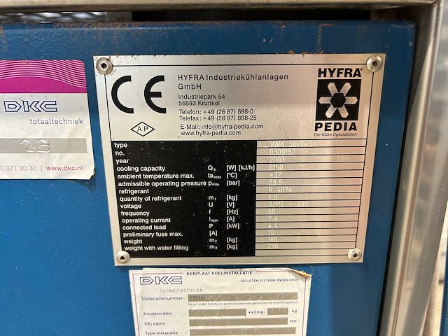 Hyfra vwk 50/1-s - cooling installations - afbeelding 10 van  11