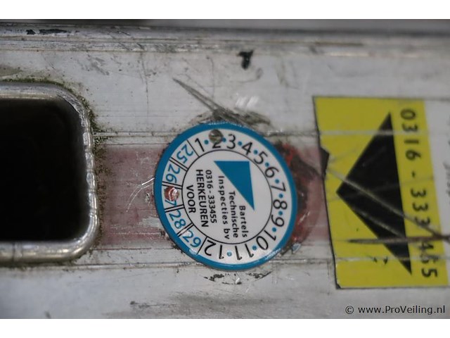 Hymer opsteekladder 4045/2x12 sporten - afbeelding 4 van  9