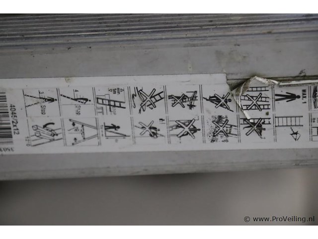 Hymer reform opsteekladder 4045/2x12 sporten - afbeelding 2 van  10