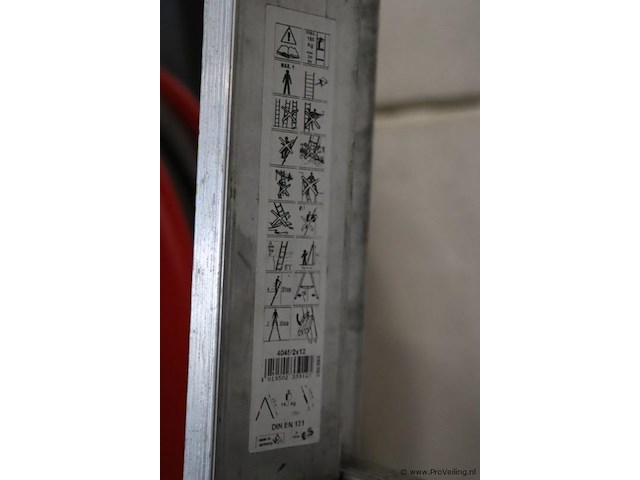 Hymer sc40 reform multifunctionele/opsteekladder 4045 4045/2x12 sporten - afbeelding 9 van  11