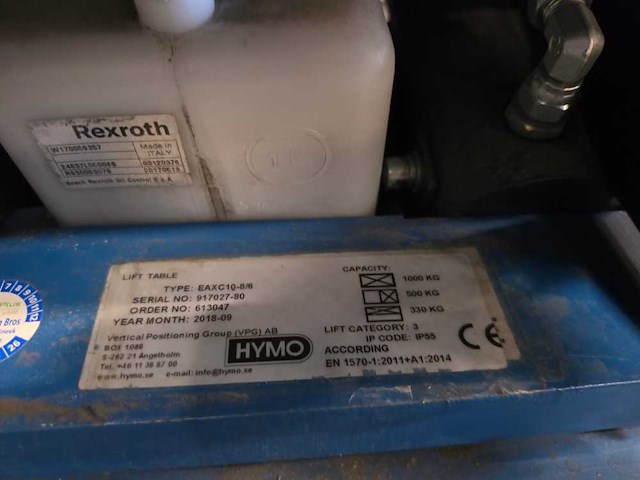 Hymo - 2018 - eaxc 10 8/6 - hefplateau - afbeelding 8 van  8