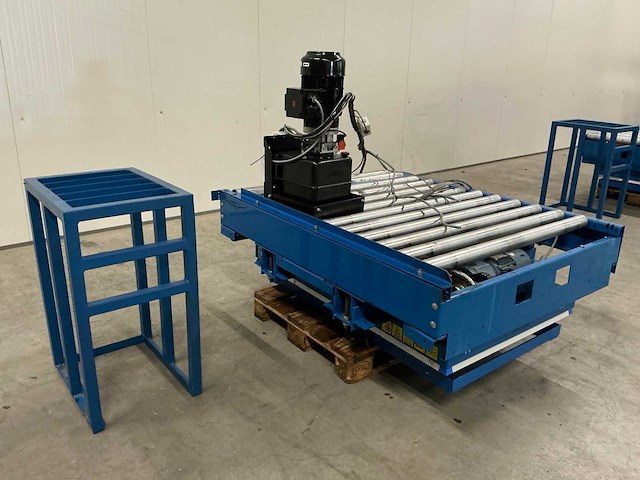 Hymo hydraulische heftafel+rollenbaan - afbeelding 1 van  10