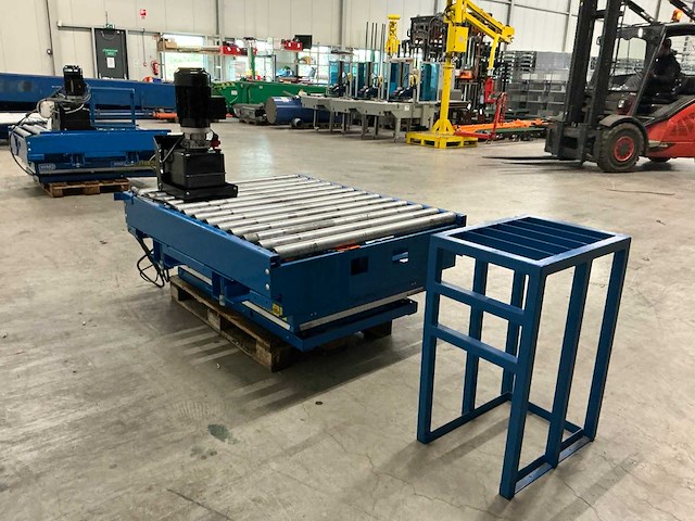 Hymo hydraulische heftafel+rollenbaan - afbeelding 3 van  9