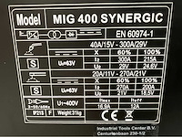 Hyper welding - mig 400 synergic lasmachine mig - mag - mma - tig - afbeelding 2 van  16