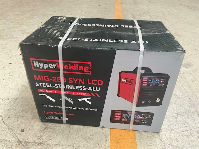 Hyperwelding mig-250 syn lcd mig lasapparaat (8x) - afbeelding 2 van  5