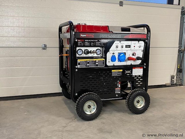 Hyperwelding pwc7.0-200a 3 in 1 multimachine (generator, lasapparaat en luchtcompressor) - afbeelding 1 van  5