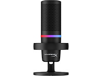 Hyperx duocast condensator microfoon rgb usb pc, ps4, ps5 & mac zwart - afbeelding 1 van  2
