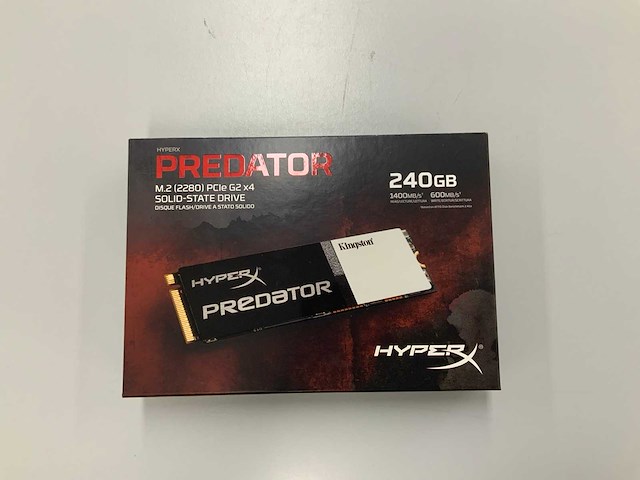 Hyperx predator m.2 240gb ssd - afbeelding 1 van  3