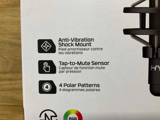 Hyperx quadcast microfoon - afbeelding 2 van  4