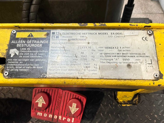 Hyster - 1997 - e 4.00 xl - vorkheftruck - afbeelding 19 van  19