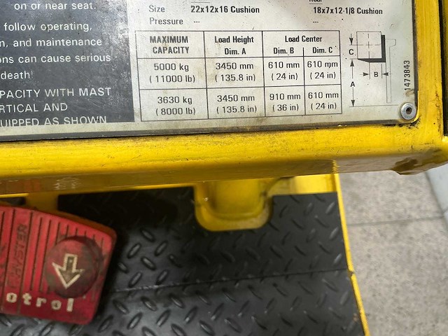 Hyster - 2002 - e 5.50 xl - vorkheftruck - afbeelding 17 van  17