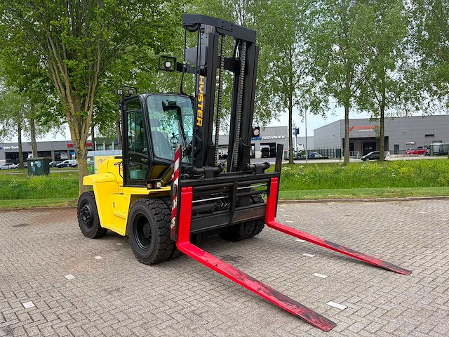 Hyster - 2008 - 9.00xm - 3.75m duplex, vorkversteller, side-shift - 6296 uren - vorkheftruck - afbeelding 9 van  16