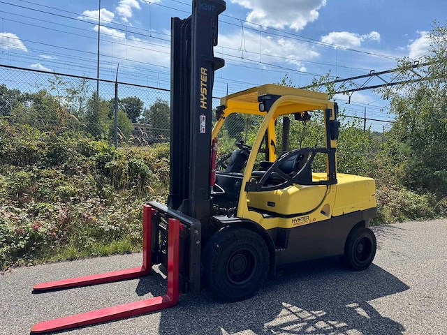 Hyster - 2008 - h5.0ft - 4.7m duplex, side-shift, vorkversteller - vorkheftruck - afbeelding 1 van  22