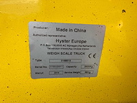 Hyster - 2016 - palletwagen 2.0t met weegschaal - afbeelding 5 van  5