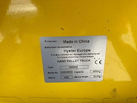 Hyster - 2020 - 4252934 - hand hydraulische palletwagen - afbeelding 2 van  3