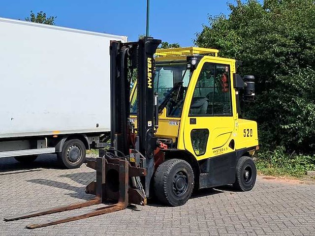 Hyster - 2022 - h4.5fts5 - 2138 uren, 3.4m duplex, vorkversteller, side-shift - vorkheftruck - afbeelding 1 van  12