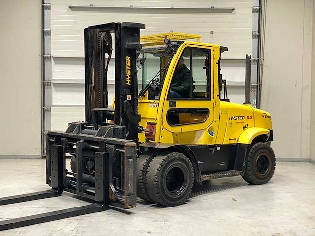 Hyster - 2022 - h8.0ft9 - 3m duplex, rotator, vorkversteller - vorkheftruck - afbeelding 5 van  13