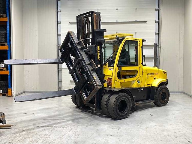 Hyster - 2022 - h8.0ft9 - 3m duplex, rotator, vorkversteller - vorkheftruck - afbeelding 1 van  13