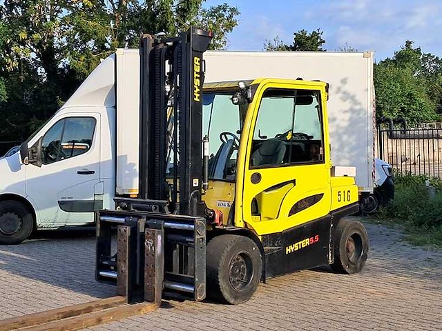 Hyster - 2022 - j5.5xn6 - 1638 uren, 4m duplex, vorkversteller, side-shift - vorkheftruck - afbeelding 1 van  13