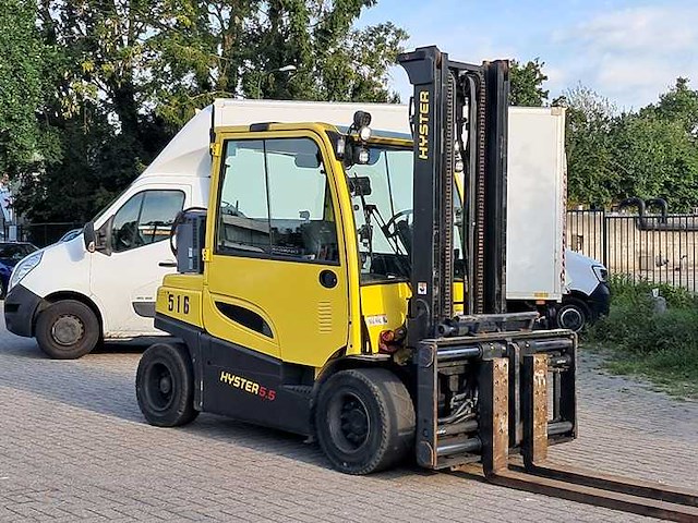 Hyster - 2022 - j5.5xn6 - 1638 uren, 4m duplex, vorkversteller, side-shift - vorkheftruck - afbeelding 10 van  13