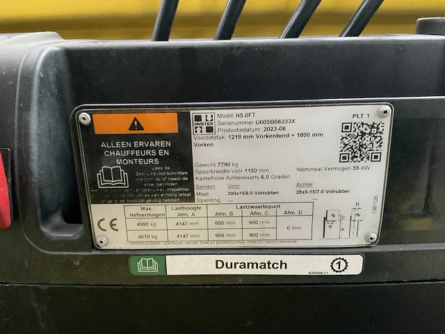 Hyster - 2023-08 - h5.0ft - vorkheftruck - afbeelding 13 van  25