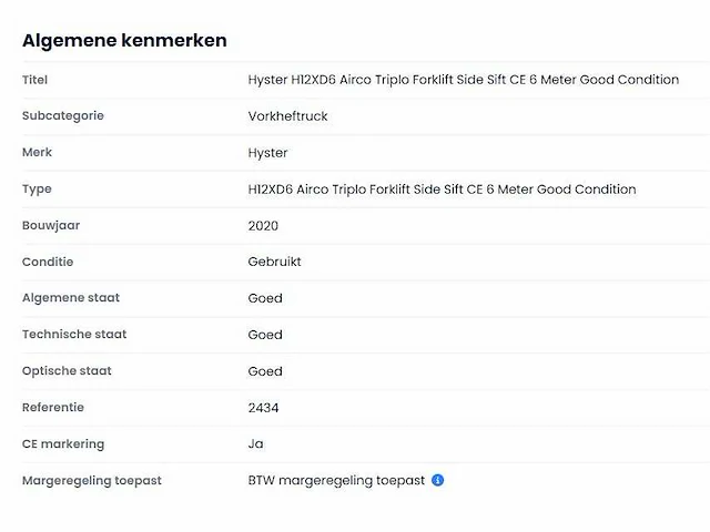 Hyster - h12xd6 - vorkheftruck - afbeelding 19 van  26