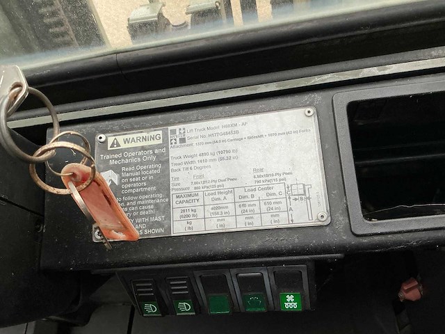 Hyster - h60xm - vorkheftrucks - 2001 - afbeelding 10 van  11