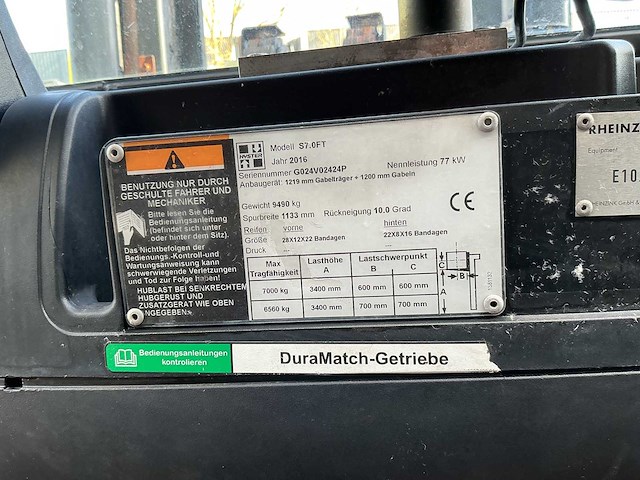 Hyster - s7.0ft - forklift trucks - 2016 - afbeelding 3 van  10