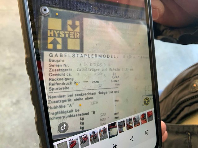 Hyster a 24 e 2325 d vorkheftruck - afbeelding 5 van  5