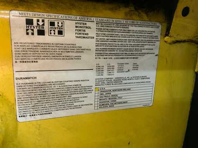 Hyster e4.00xl vorkheftruck vorkenspreider - accumulator - afbeelding 10 van  17
