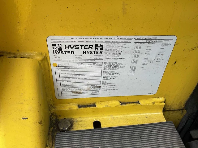 Hyster energy plus vorkheftruck + hijsjib - afbeelding 14 van  27