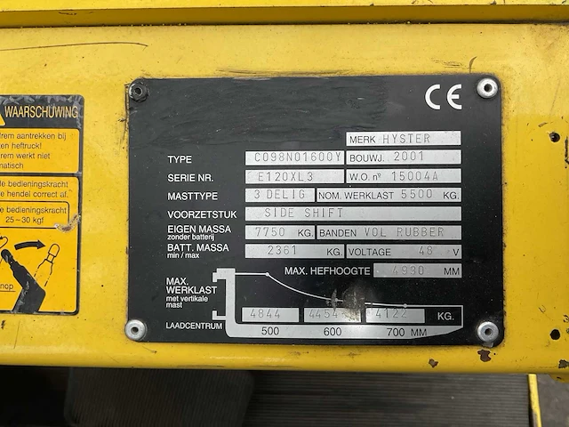 Hyster energy plus vorkheftruck - afbeelding 10 van  19