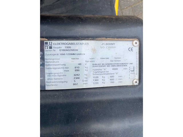 Hyster j 1.60xmt vorkheftruck - afbeelding 2 van  6