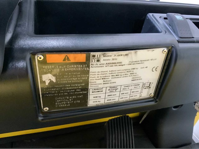 Hyster j1.8xn - triplex 4.9m - freelift - sideshift - vorkheftruck 2018 - afbeelding 11 van  21