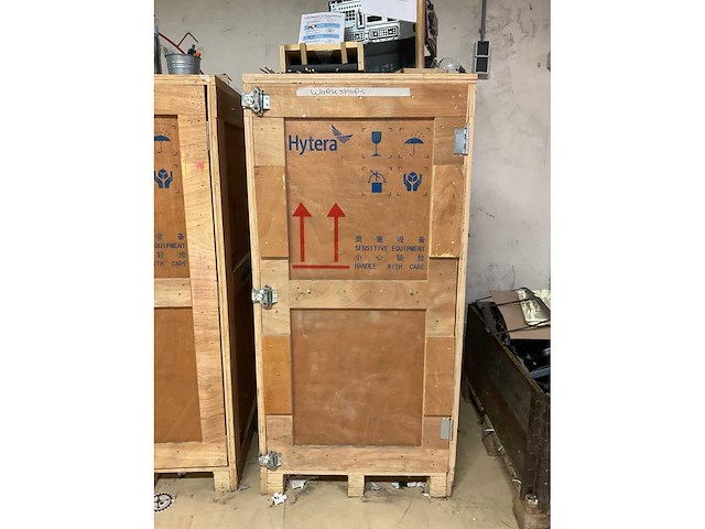 Hytera houten transportkist (2x) - afbeelding 3 van  4