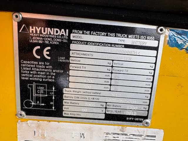 Hyundai - 2012 - 30bha-7 - heftruck - afbeelding 4 van  25