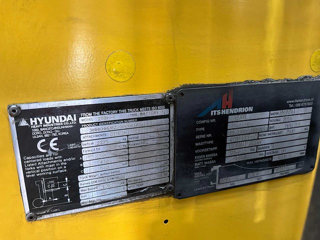 Hyundai - 2016 - 25nh9 - vorkheftruck - afbeelding 4 van  18